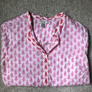 J. Crew pink & red tunic